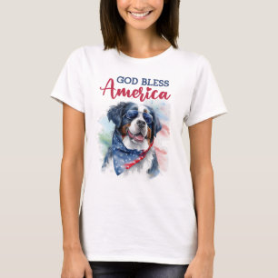 Camiseta Perro Patriótico-Bernés