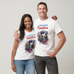 Camiseta Perro Patriótico-Cocker Spaniel