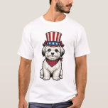 Camiseta Perro Patriótico Diseño Vectorial de Grabado Vinta<br><div class="desc">Perro Patriótico Diseño Vectorial de Grabado Vintage_1</div>