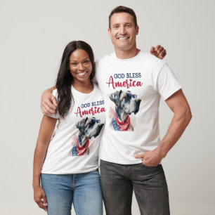 Camiseta Perro Patriótico-Gran Danés
