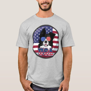 Camiseta Perro Patriótico USA 