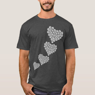 Camiseta Perro Paw Corazón Perro Perro Perro Perro Dueño Pe