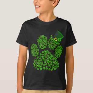 Camiseta Perro Paw Leprechaun Perro Lover Shamrock St Patri