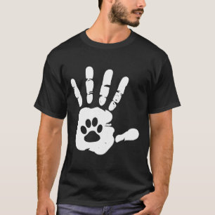 Camiseta Perro Paw Mano Amor Animal I Diseño Mascota Perro