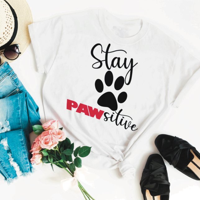 Camiseta Perro Paw Motivation Pun (Subido por el creador)