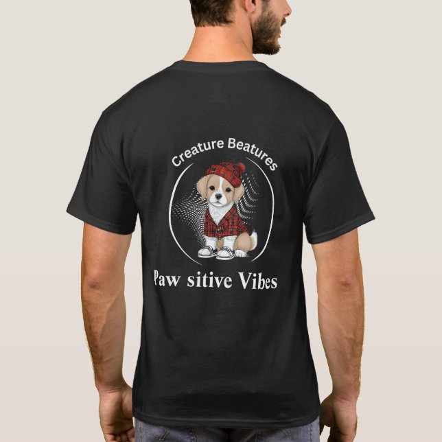 Camiseta perro peculiar en Escocia Tartán | Gracioso Sarcas (Reverso)