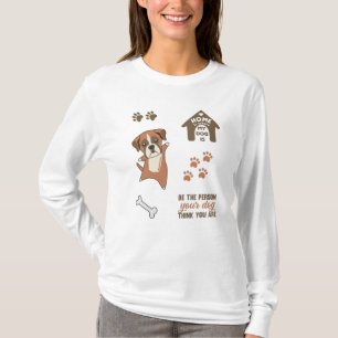 Camiseta Perro Pegatina de Cute Set Boxer Perros Perros Amo