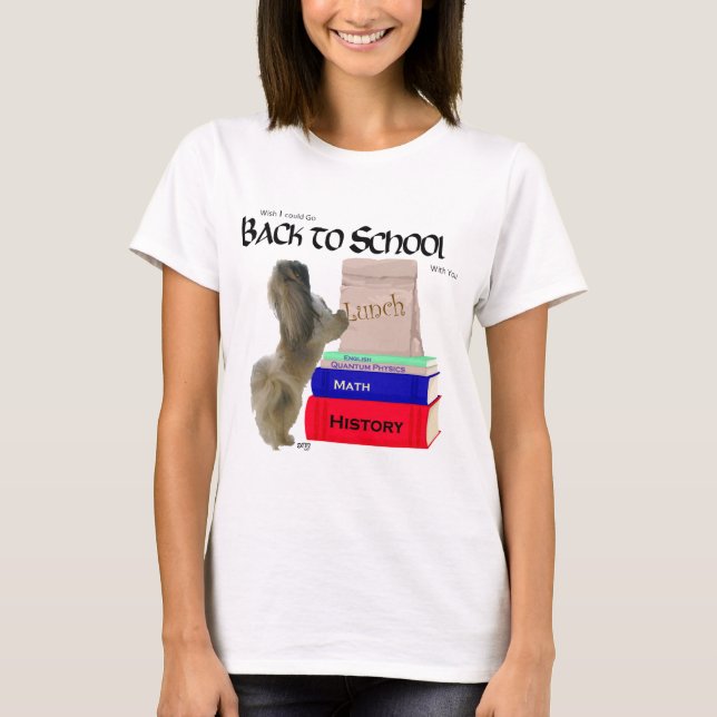 Camiseta Perro Pekinés De vuelta al cole (Anverso)