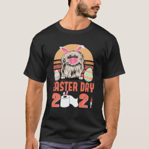 Camiseta Perro Pekingese Cara Máscara Conejo Conejo Huevo S
