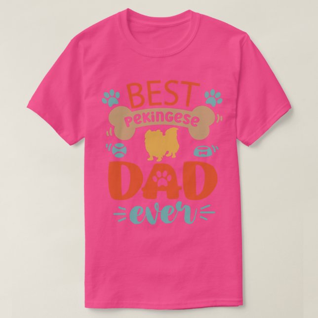 Camiseta Perro Pekingese Papá (Diseño del anverso)