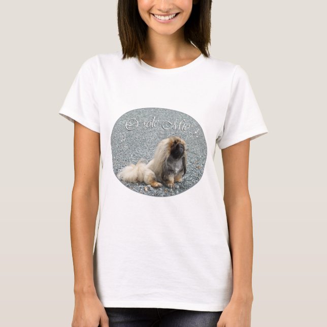 Camiseta Perro pequinés (Anverso)