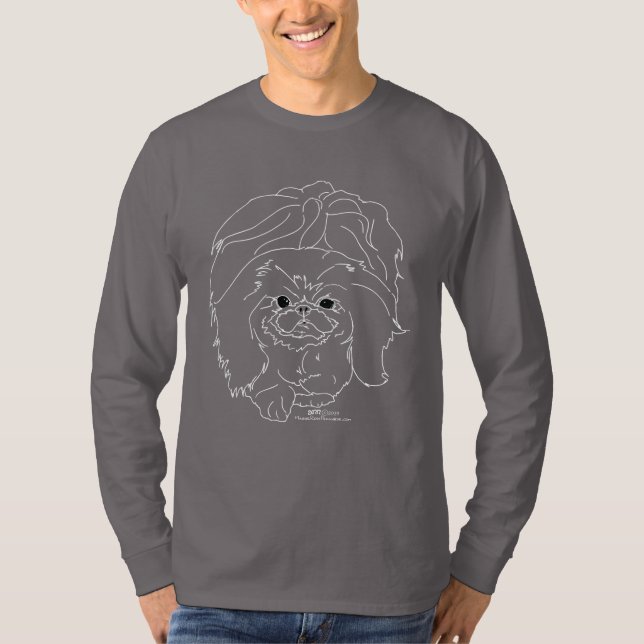 Camiseta Perro pequinés (Anverso)