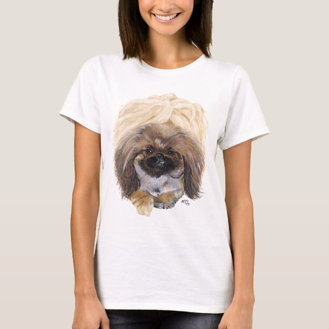 Camiseta Perro pequinés (Anverso)
