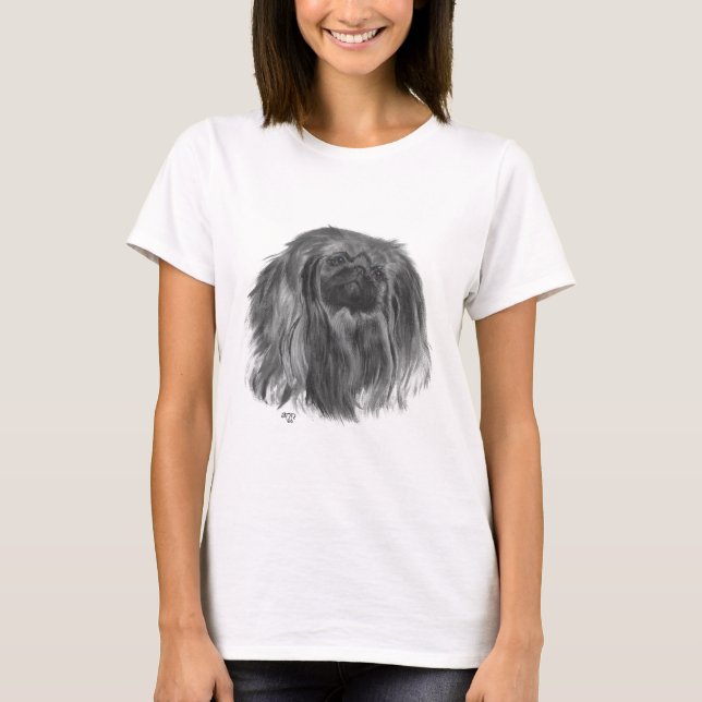Camiseta Perro pequinés (Anverso)