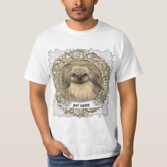 Camiseta Perro pequinés (Anverso)