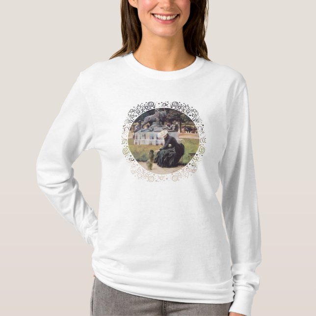 Camiseta Perro pequinés en el parque (Anverso)