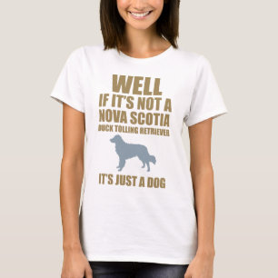 Camiseta Perro perdiguero tocante del pato de Nueva Escocia