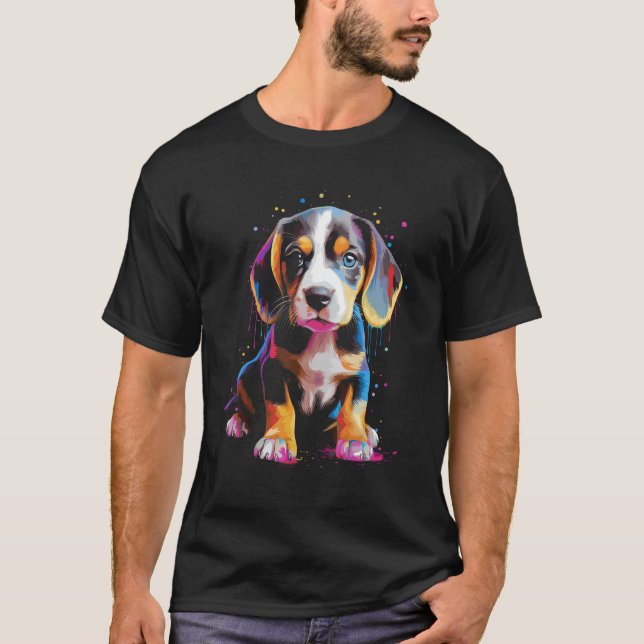 Camiseta Perro perrito beagle (Anverso)