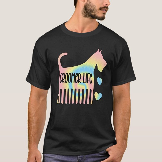 Camiseta Perro perrito mascota de preparación de huedecilla (Anverso)