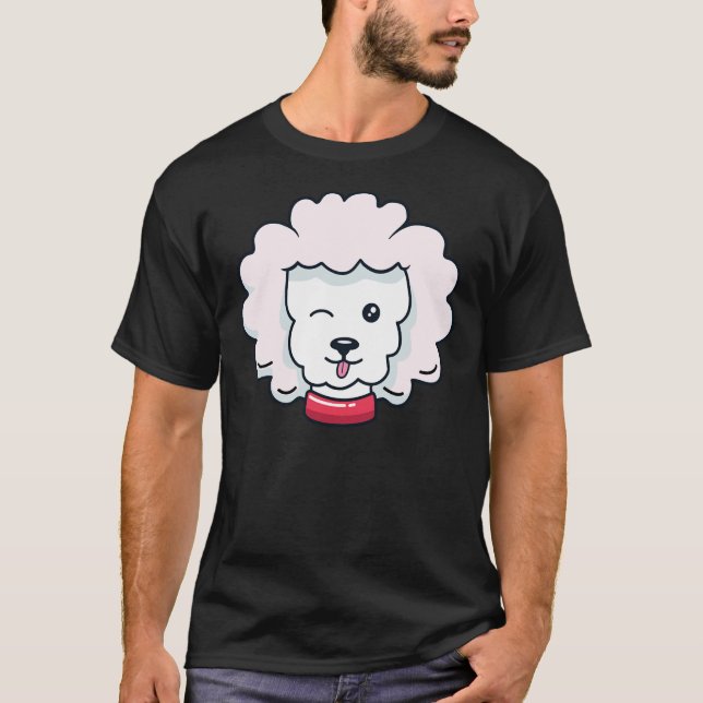 Camiseta Perro perro canino de caniche (Anverso)