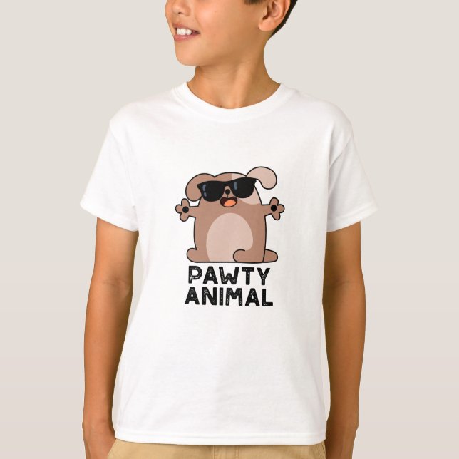 Camiseta Perro Perro Fiesta divertido con animales de compa (Anverso)