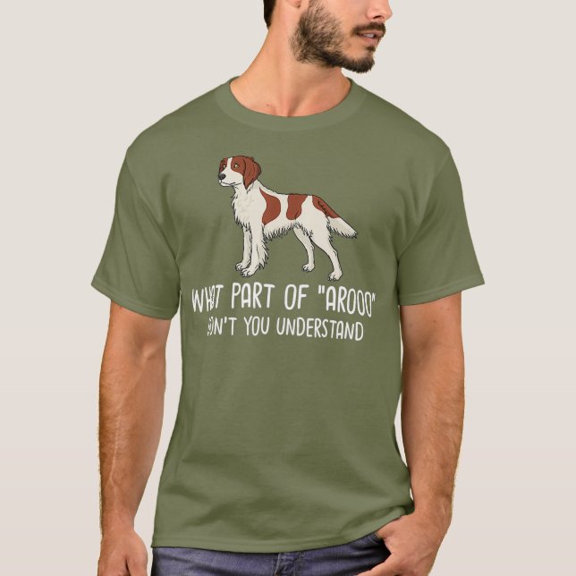 Camiseta Perro Perro Irlandés, Rojo Y Blanco, Cachorros Pro (Anverso)