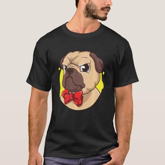 Camiseta Perro Perro Perro Perro Cara Comportamiento divert (Anverso)