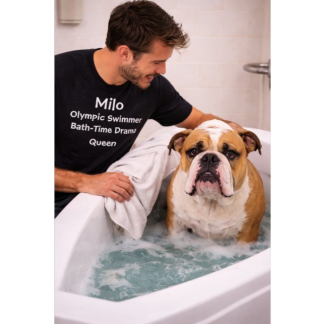 Camiseta Perro Personalizado - Dramático Rey/Reina de la Na (Subido por el creador)