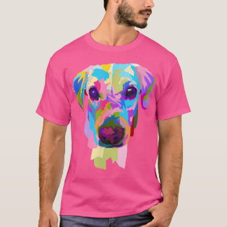 Camiseta Perro pintado con acuarela 