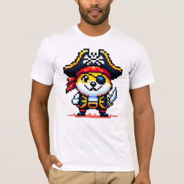 Camiseta Perro pirata - Gracioso diseño de aventura de arte