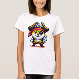 Camiseta Perro pirata - Gracioso diseño de aventura de arte