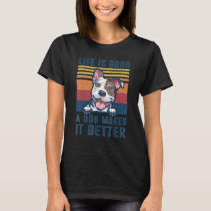 Camiseta Perro Pit Bull Perro Pit Bull Papá Mamá Hombres