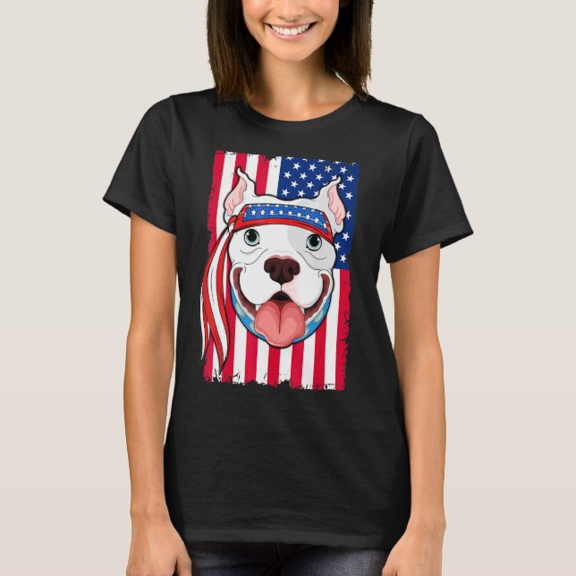 Camiseta Perro Pitbull (Anverso)