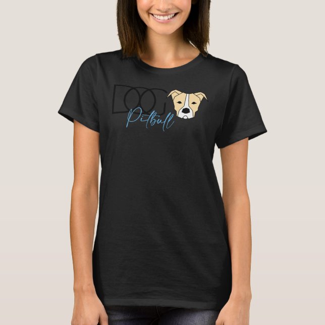 Camiseta Perro Pitbull 261 (Anverso)