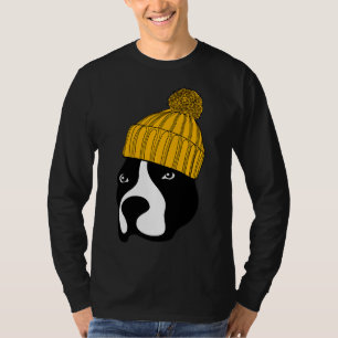 Camiseta Perro Pitbull Con Beanie