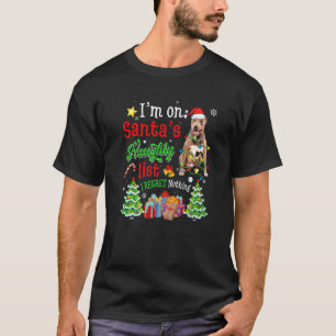 Camiseta Perro Pitbull en la traviesa navidad