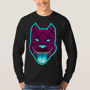 Camiseta Perro Pitbull Fuera De La Lengua
