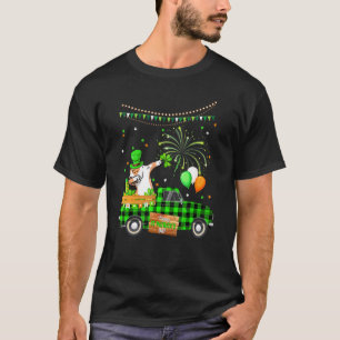 Camiseta Perro Pitbull haciendo Dabbing Trebol Día de San P