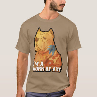 Camiseta Perro Pitbull Lindo Animal Obra De Arte Gran Anima