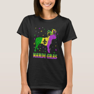 Camiseta Perro Pitbull Mardi Gras Carnaval Bufón Cuentas