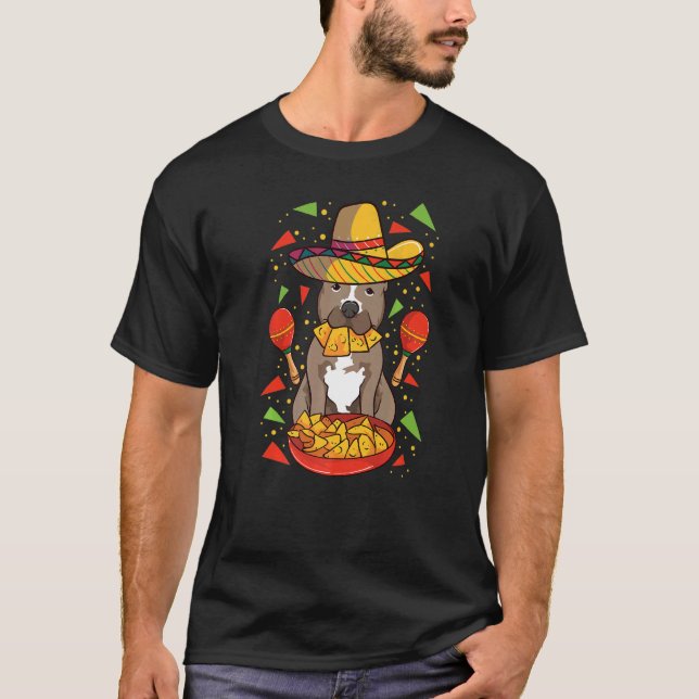 Camiseta Perro Pitbull Mexicano Para Mexicanos Y Amor De Pi (Anverso)
