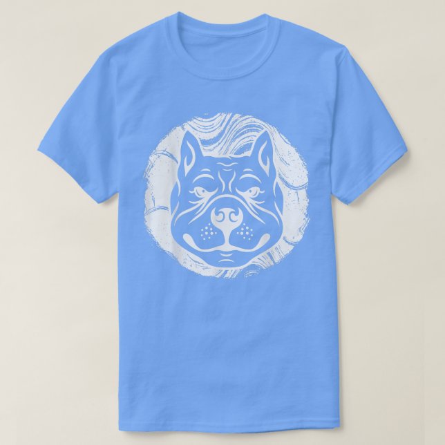 Camiseta Perro Pitbull Retro Lover, Propietario De Perros G (Diseño del anverso)