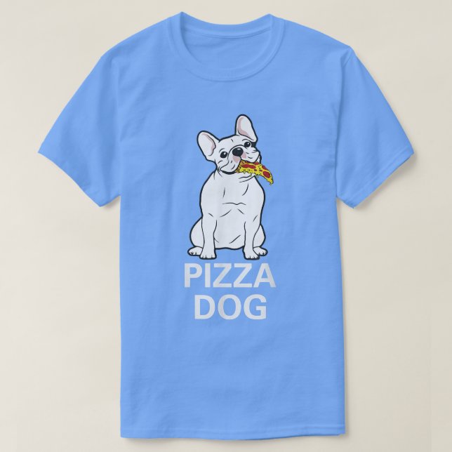 Camiseta Perro Pizza Apocalipsis Bulldog divertido regalo P (Diseño del anverso)