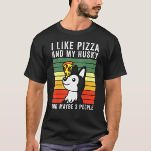 Camiseta Perro Pizza Husky