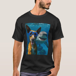 Camiseta Perro Podenco Divertido Selfie con Amantes de Tibu