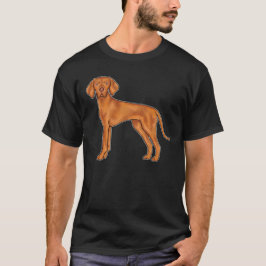 Camiseta Perro Pointer de Dibujos Animados Lindo Vizsla Hún