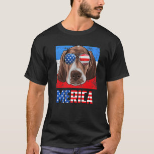 Camiseta Perro Pointer Pastor Alemán Usa 4 De Julio Americ