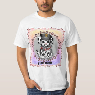 Camiseta perro policía manchado