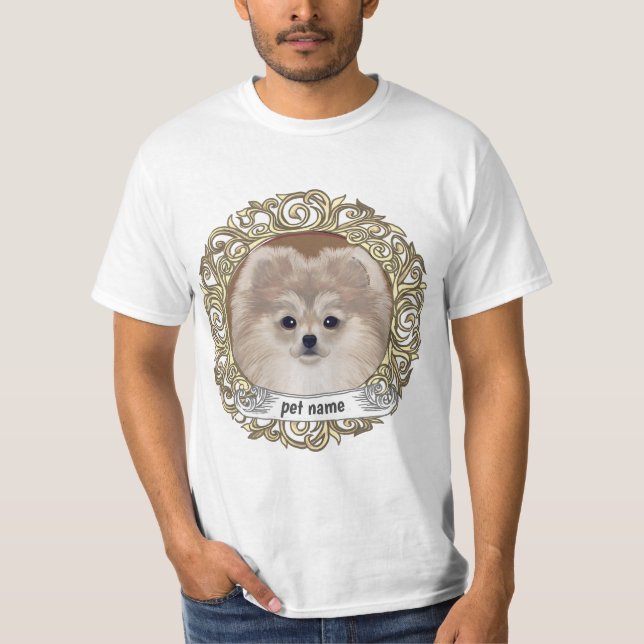 Camiseta Perro Pomerania  (Anverso)