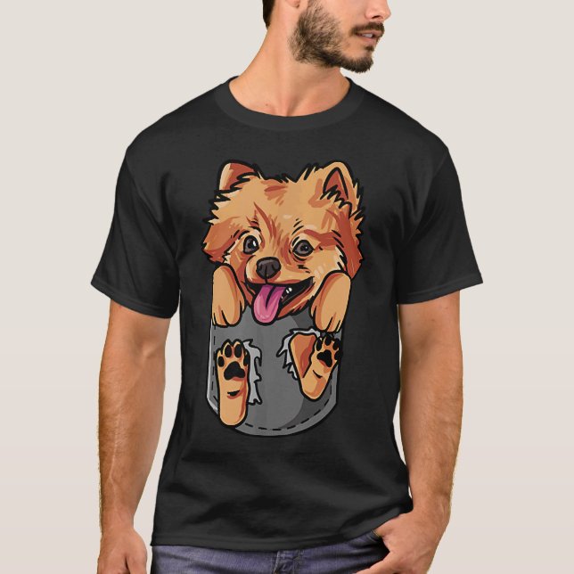 Camiseta Perro Pomerania Dueño De Perro Me Encanta Mi Pomer (Anverso)